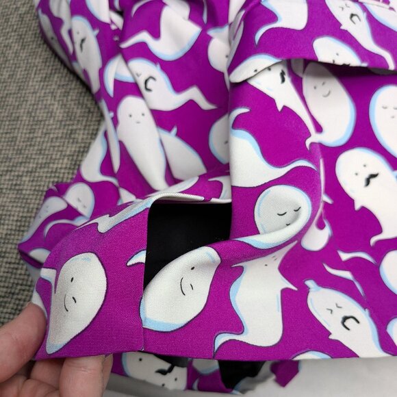 Shinesty Purple Ghost Blazer Size 36 Two Button Novelty Colorful Halloween Party - Picture 10 of 15